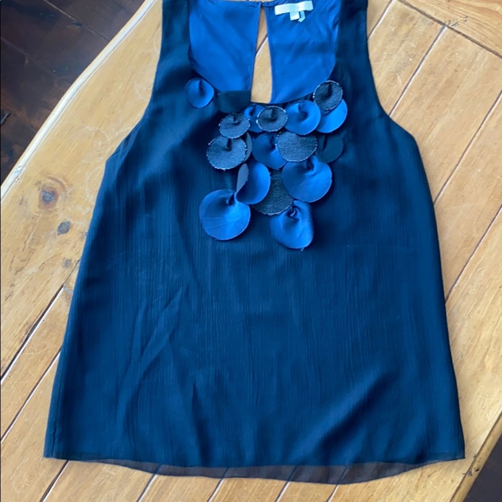 Silk sleeveless blouse